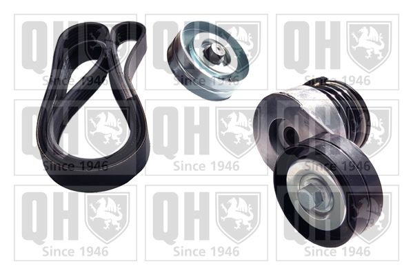 Jogo de correias trapezoidais estriadas QUINTON HAZELL QDK143 QUINTON HAZELL QDK143 Correia serpentina OPEL COMBO 2003