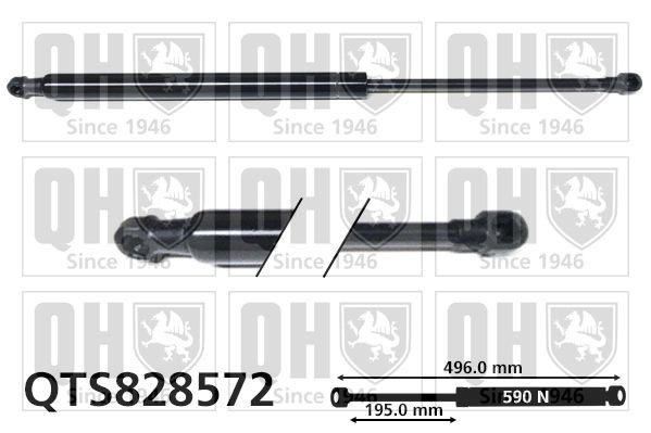 QUINTON HAZELL Gázrugó, csomag- / poggyásztér QTS828572 Karosszéria Renault Scénic IV: Gázrugó, csomag- / poggyásztér QUINTON HAZELL QTS828572