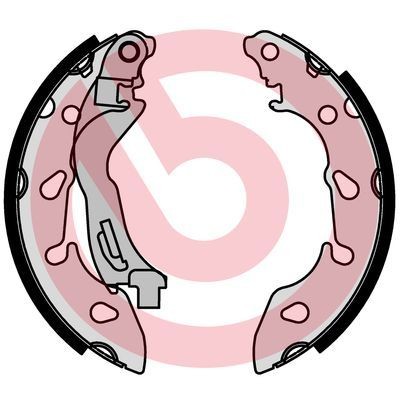 BREMBO Brake Shoe Set S 24 553 price Ford ECJ Brake shoe kits S 24 553 BREMBO