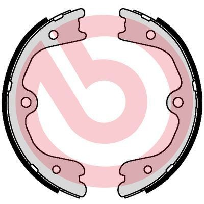 BREMBO Bremsebakkesæt, parkeringsbremse S 56 552 Håndbremseklodser BREMBO X-TRAIL S 56 552 billig