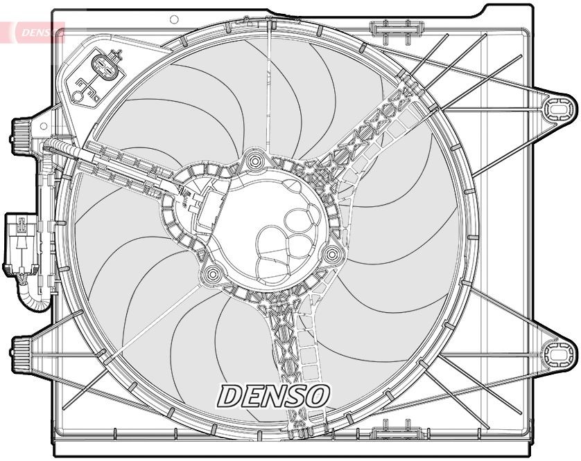 DENSO Motoventilateur DER09096 DER09096 DENSO Ventilateur de refroidissement Ford pas cher