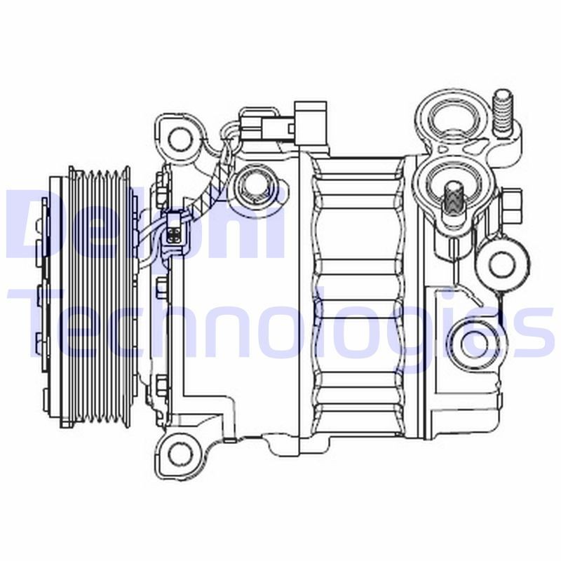 DELPHI AC-kompressor CS20512 DELPHI CS20512 originale AC kompressor V60 I Varebil / Stasjonsvogn (155) hva koster
