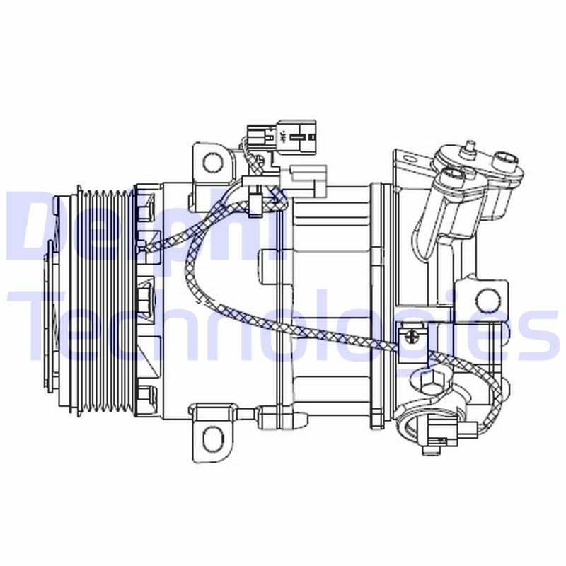 Kondicioniera kompresors DELPHI CS20550 DELPHI CS20550 Kondicioniera kompresors RENAULT CAPTUR 2017