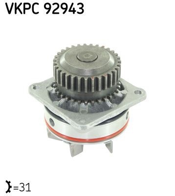 SKF Pompa acqua VKPC 92943 VKPC 92943 costo Pompa acqua NISSAN PRIMASTAR SKF