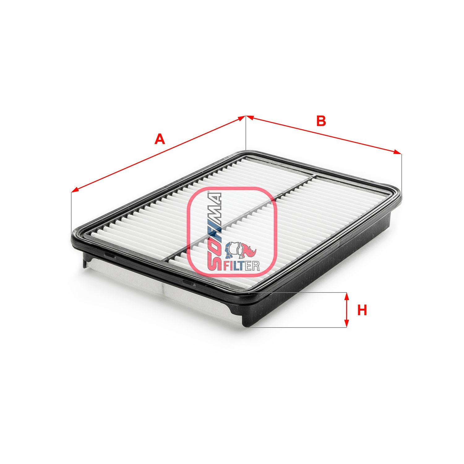 SOFIMA Filtro de ar S 3A20 A Filtro de ar SOFIMA Hyundai i10 S 3A20 A