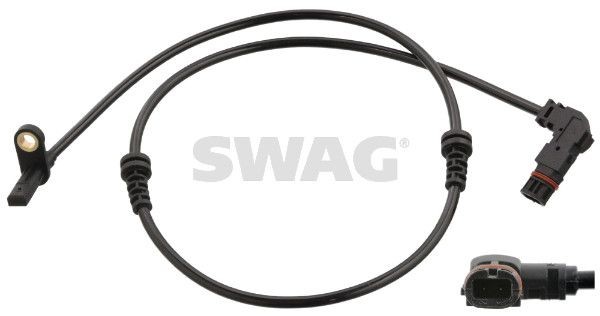 SWAG Devējs, Riteņu griešanās ātrums 10 10 6208 10 10 6208 ABS devējs MERCEDES-BENZ C Klase SWAG