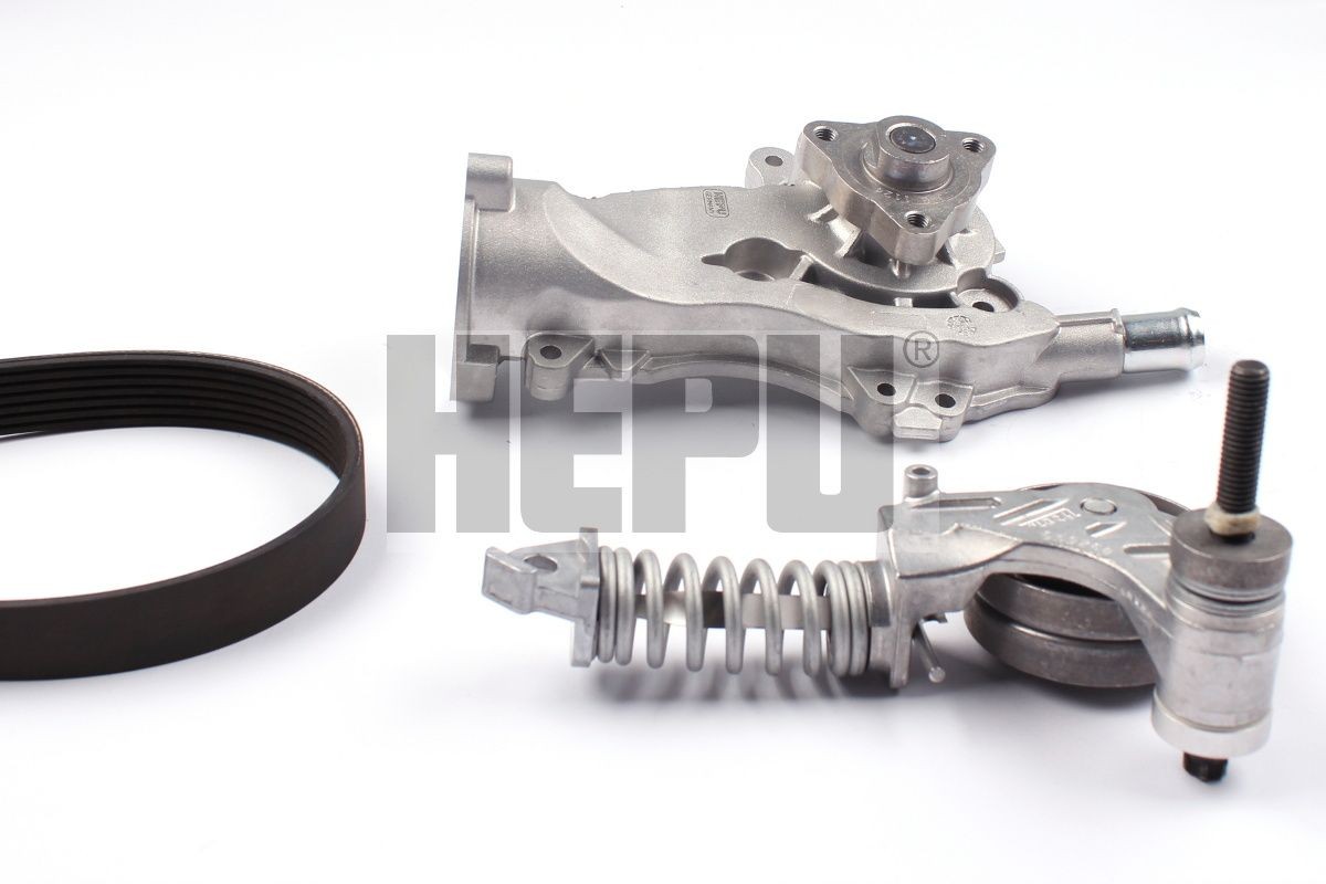 HEPU Vandpumpe + kileremssæt PK03790 Ribrem HEPU Opel KADETT PK03790