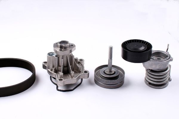 HEPU Vodné čerpadlo + sada klinového remeňa PK05660 Sada klinového rebrovaného remena HEPU Volkswagen MULTIVAN PK05660