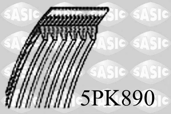 SASIC Multiriem 5PK890 5PK890 Aandrijfriem FORD TRANSIT SASIC