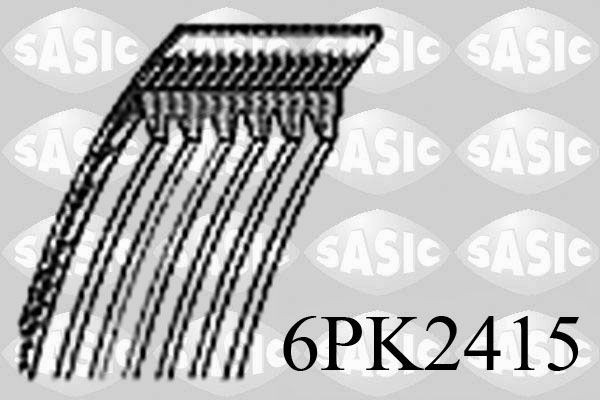 SASIC Ozubený klinový remeň 6PK2415 Ozubený klinový remeň SASIC RIO 6PK2415 lacné