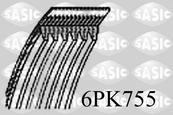 SASIC Multiriem 6PK755 6PK755 SASIC Multi-V-riem Volkswagen goedkoop