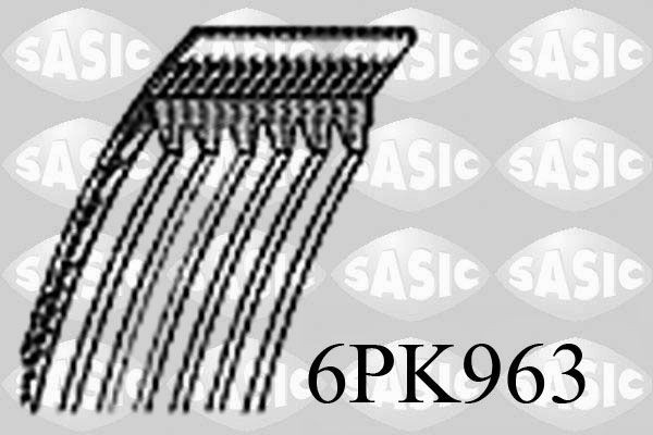 SASIC Serpentine belt 6PK963 6PK963 SASIC serpentine belt for VW GOLF