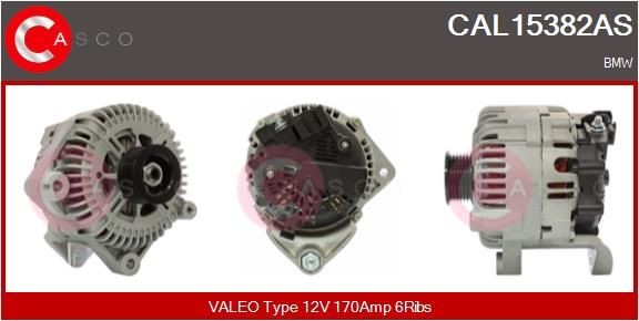 CASCO Generator CAL15382AS BMW startgenerator CASCO CAL15382AS