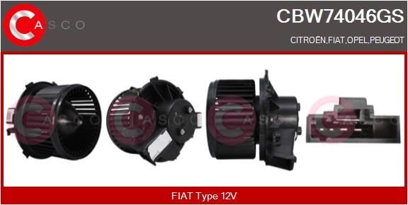 CASCO Innenraumgebläse CBW74046GS CASCO CBW74046GS FIAT Autoheizung Original