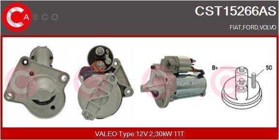 CASCO Starter CST15266AS Starter motor CASCO Ford TRANSIT CUSTOM CST15266AS