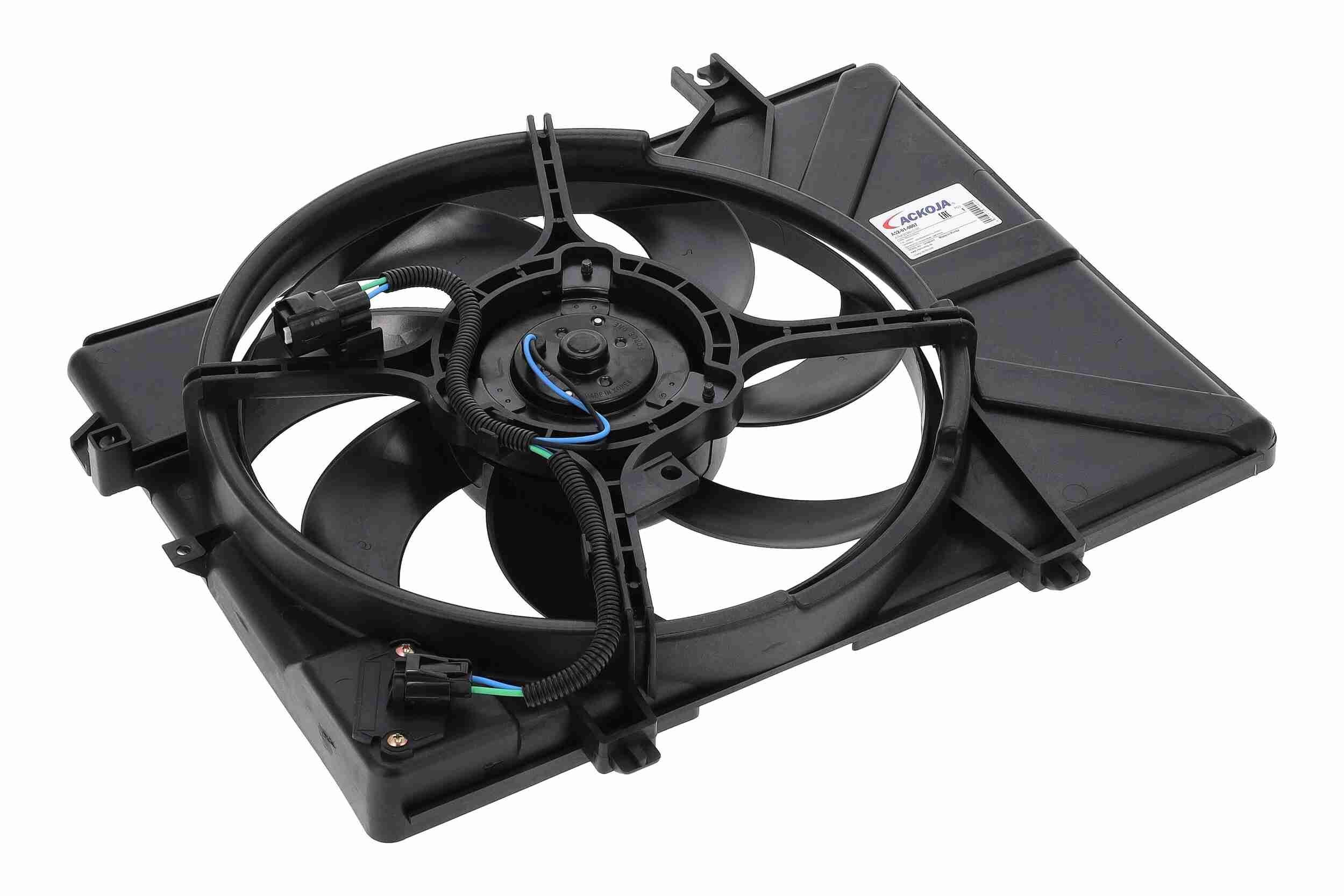 ACKOJA Ventilátor chladenia motora A52-01-0007 A52-01-0007 Ventilátor chladenia RENAULT MODUS ACKOJA