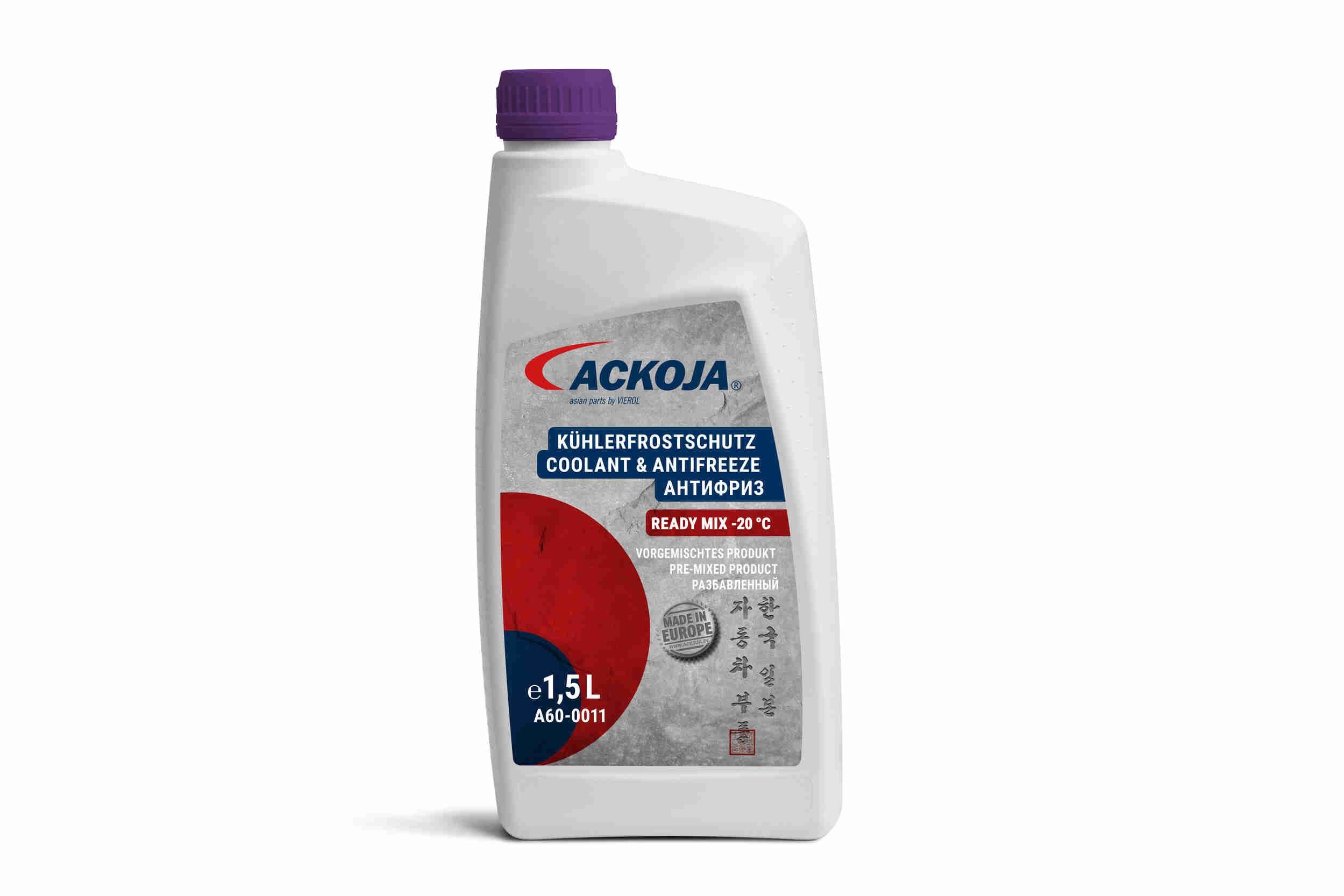 ACKOJA Frostvæske A60-0011 ACKOJA A60-0011 Kjølevæske MX-6 GD pris