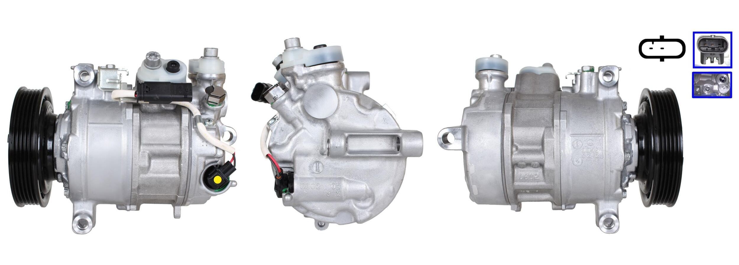 LUCAS AC-kompressor ACP01187 LUCAS ACP01187 AC-kompressor Mercedes C117 original