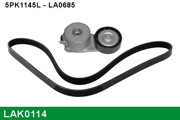 LUCAS Kit Cinghie Poly-V LAK0114 LAK0114 costo Cinghia servizi LUCAS FIAT FULLBACK