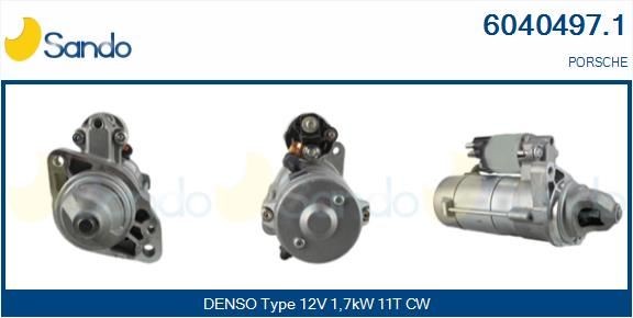 SANDO Startmotor 6040497.1 SANDO Startmotoren PORSCHE 6040497.1