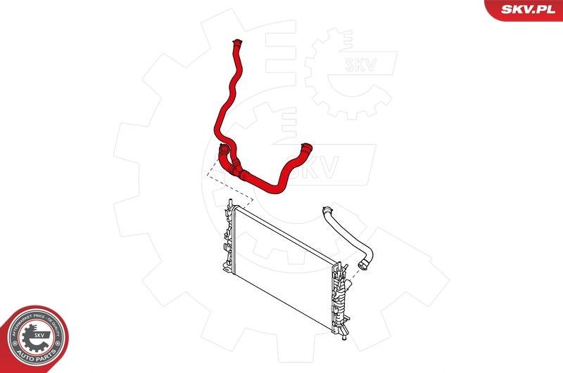ESEN SKV Kylarslang 24SKV335 24SKV335 ESEN SKV kylvätskerör FORD TRANSIT COURIER