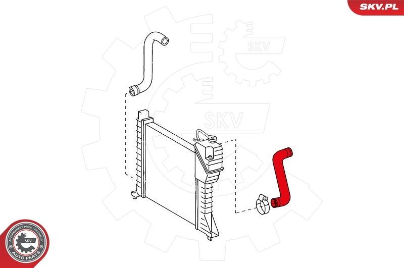 ESEN SKV Radiatorslange 24SKV343 ESEN SKV 24SKV343 Radiatorslange