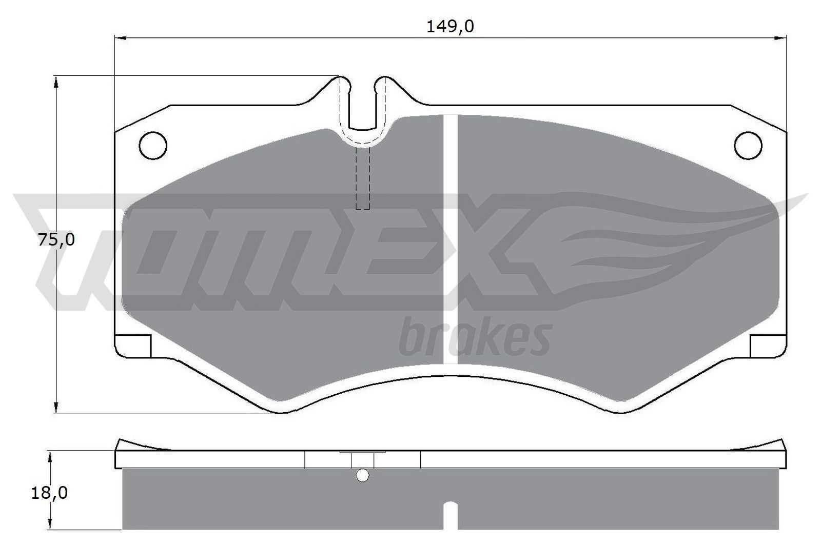 TOMEX brakes Piduriklotsid TX 10-20 TOMEX brakes TX10-20 Klotsid T1/TN Van / kombi hind