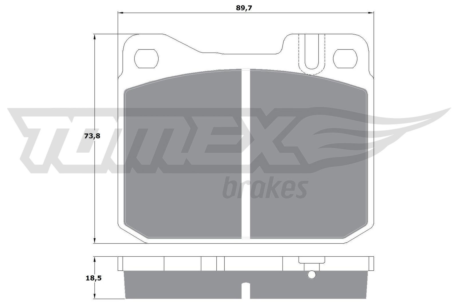 TOMEX brakes Piduriklotsid TX 10-224 TOMEX brakes TX 10-224 Klotsid VW LT 35 Bus odav