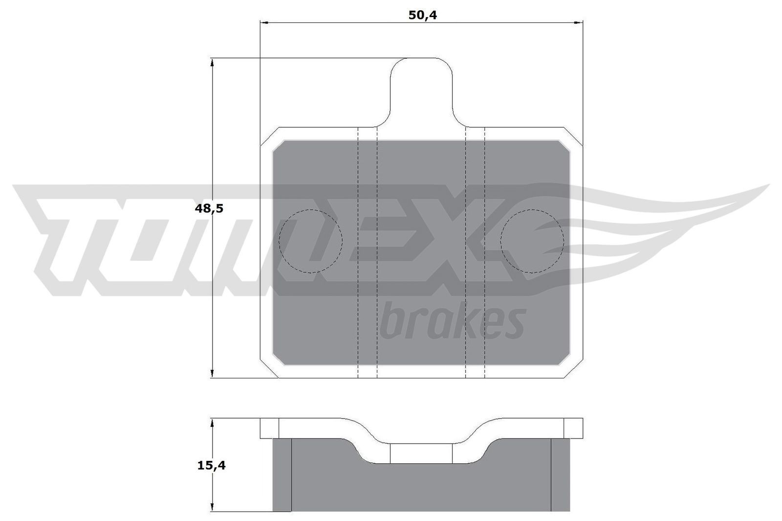 TOMEX brakes Bremseklodser TX 10-25 TX 10-25 TOMEX brakes Sports bremseklodser Tesla billig