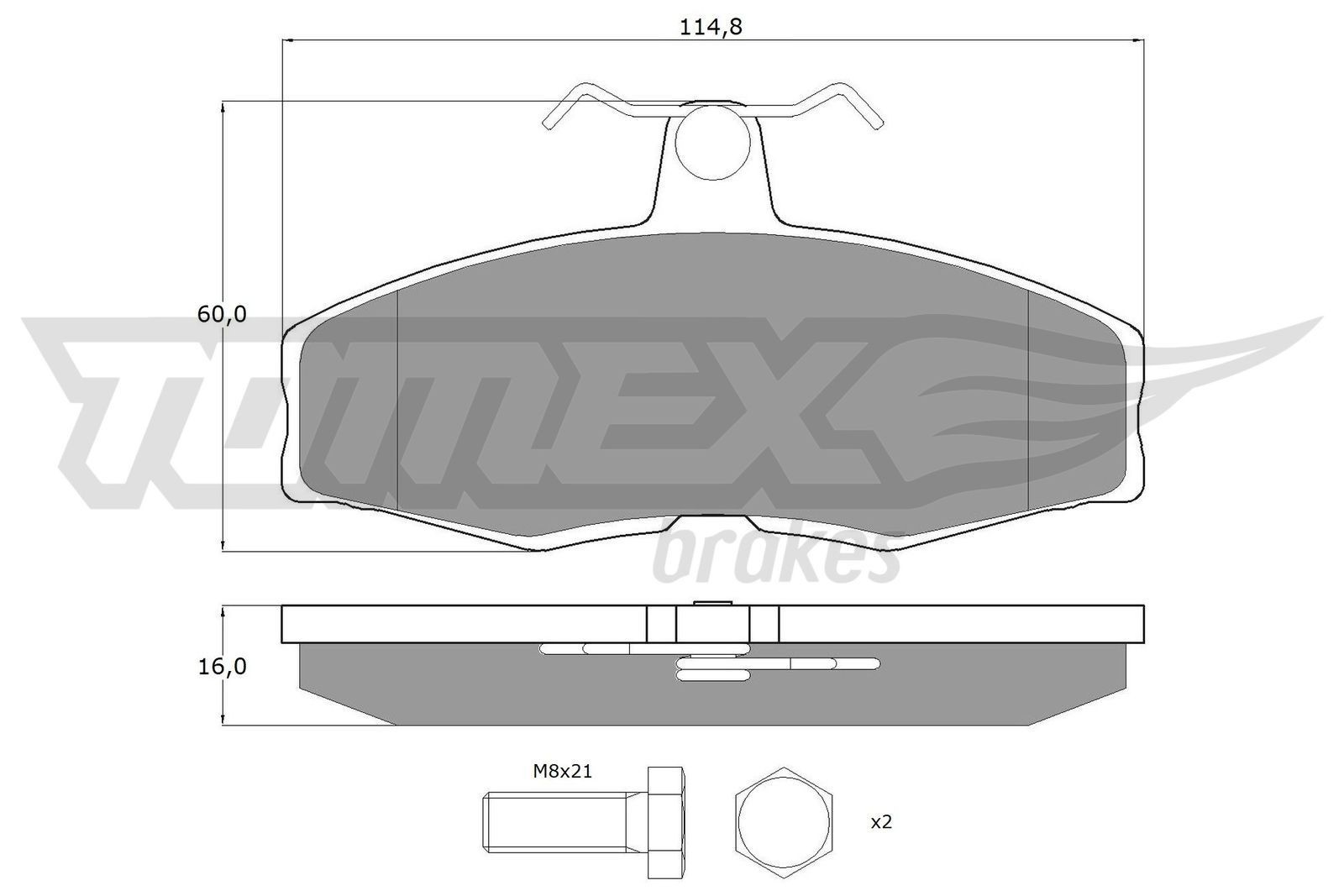TOMEX brakes Brake pad set TX 10-272 TOMEX brakes TX 10-272 Skoda Favorit 781 racing brake pads cost