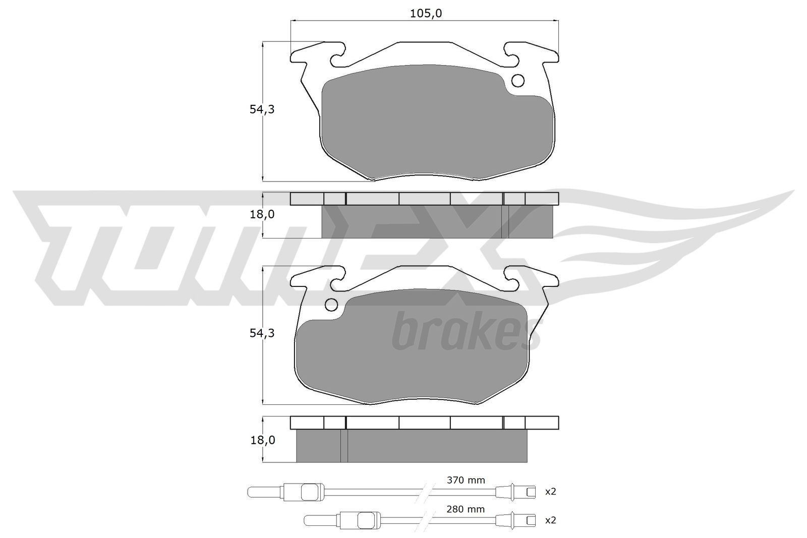 TOMEX brakes Bremžu kluči TX 10-341 Bremžu kluči TOMEX brakes Citroën BERLINGO TX 10-341
