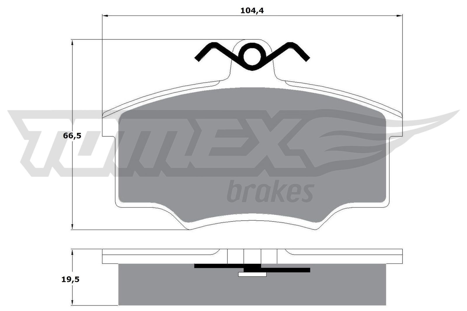 TOMEX brakes Brzdové doštičky/platničky TX 10-59 TOMEX brakes TX 10-59 Brzdové doštičky/platničky VOLVO 340-360 Hatchback (343, 345) 2.0 110 KS 1988