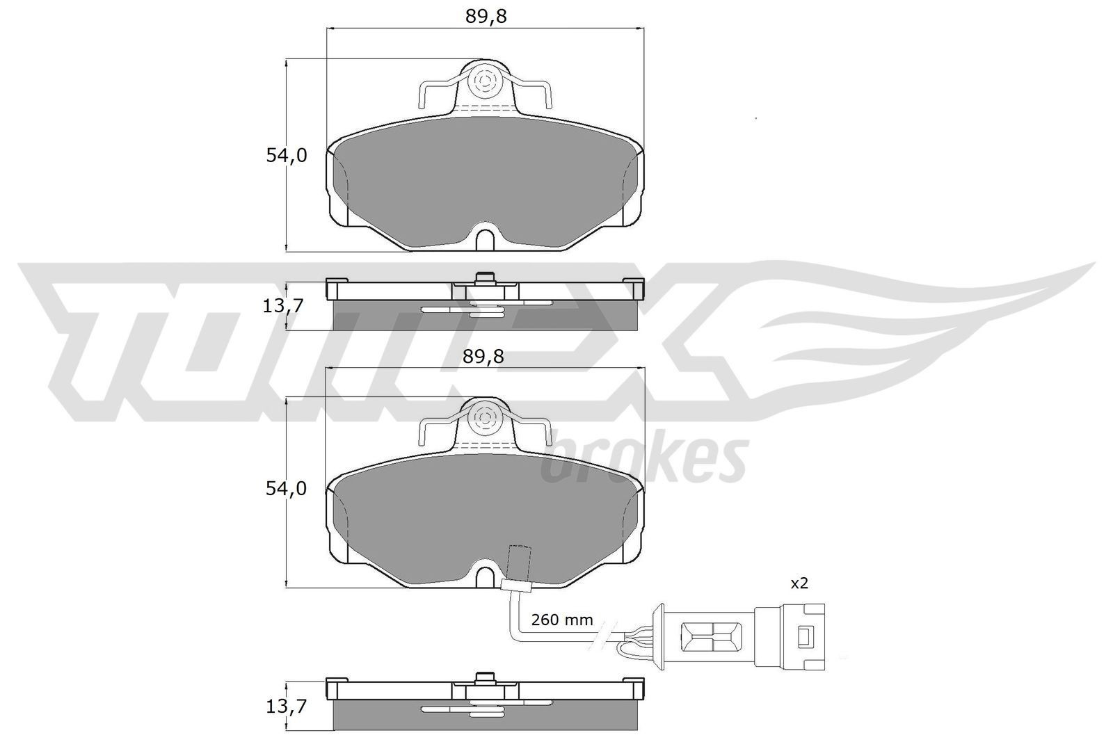 TOMEX brakes Plaquettes de frein TX 10-671 TOMEX brakes TX10-671 Plaquette Ford Sierra MK2 prix