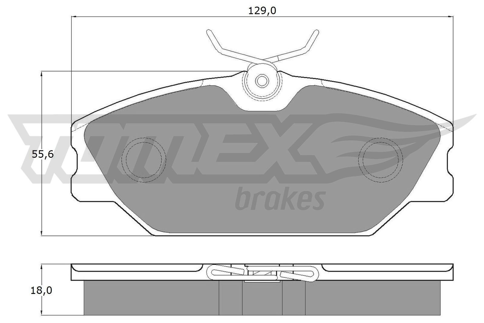 Bremseklodser TOMEX brakes TX 10-771 TOMEX brakes TX 10-771: Klodser Daewoo LUBLIN 1999