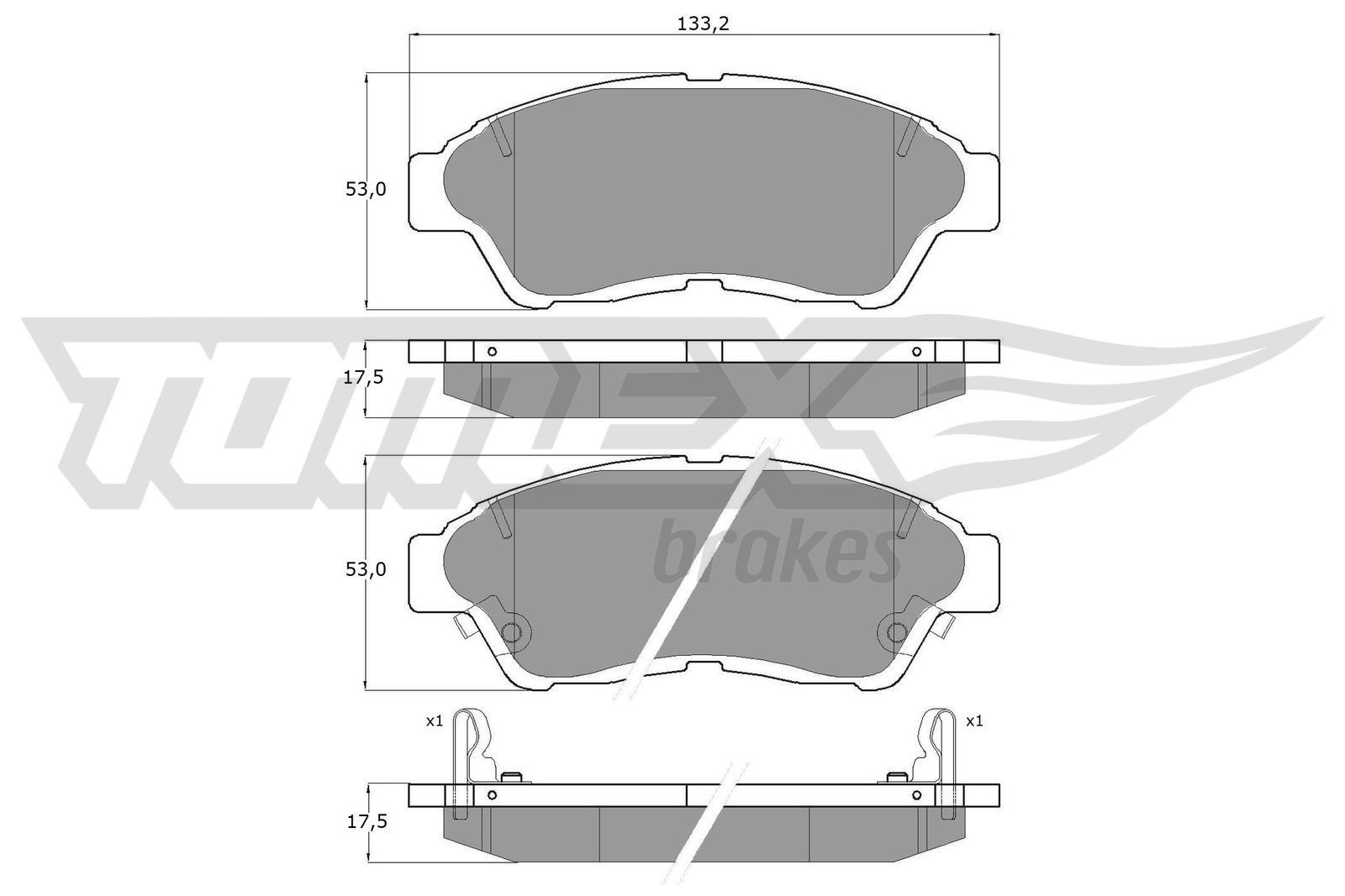 TOMEX brakes Pastilhas de travão TX 10-96 TOMEX brakes TX10-96 Pastilhas de travão desportivas Carina T210 preço