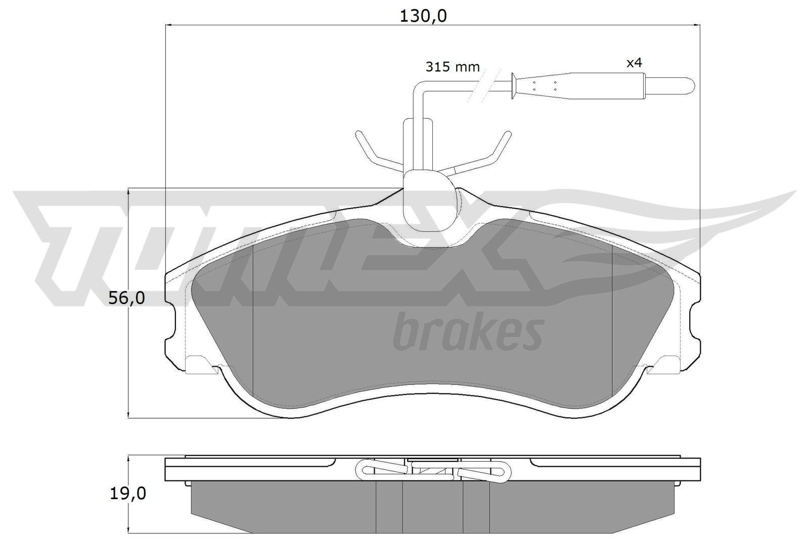 TOMEX brakes Bremžu kluči TX 11-12 Bremžu uzlikas TOMEX brakes Citroën BERLINGO TX 11-12