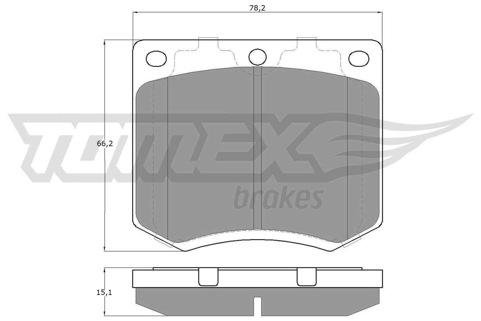 TOMEX brakes Remblokken TX 11-99 TOMEX brakes TX 11-99 originele Remblokken Ford Capri MK3 kosten
