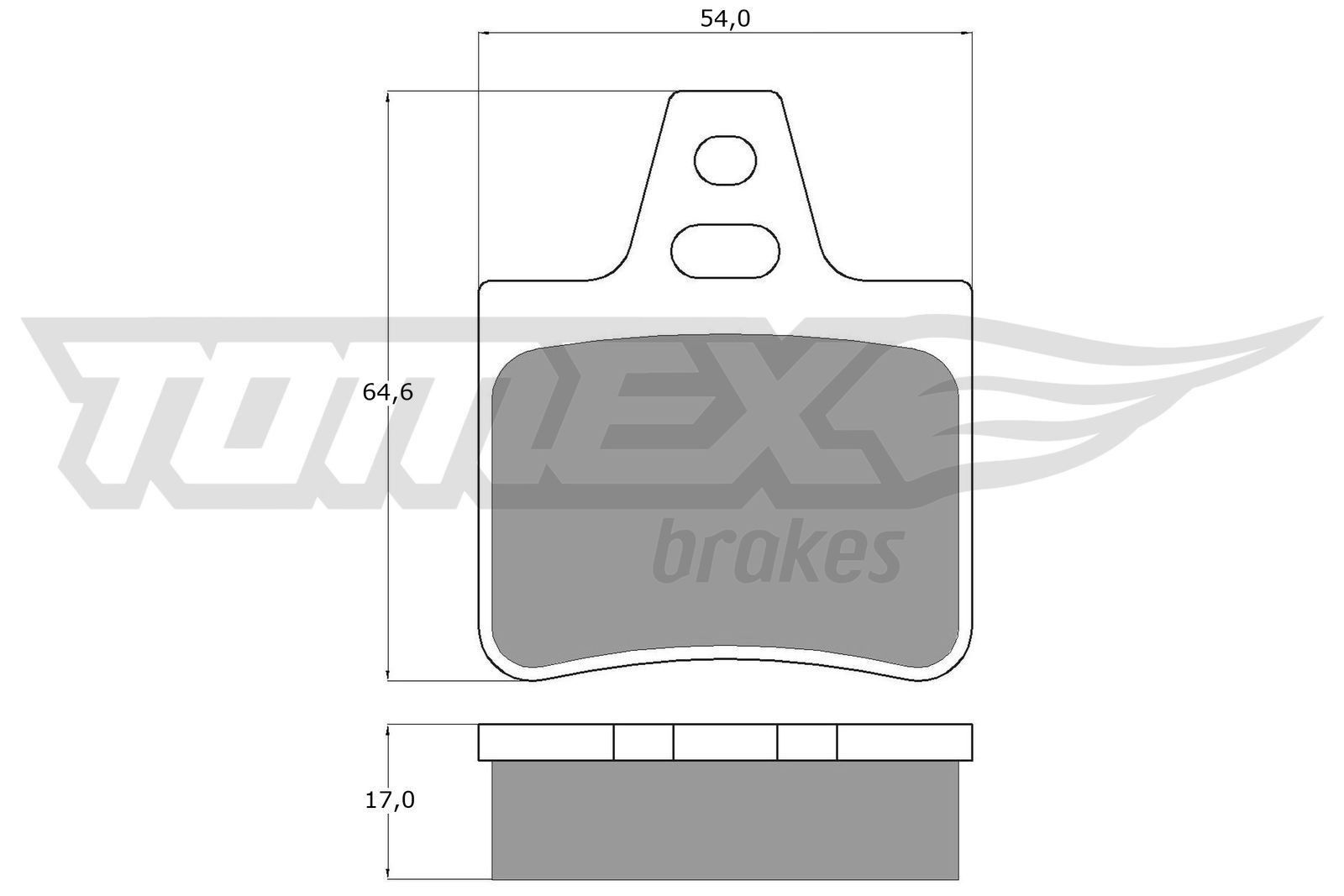 TOMEX brakes Pastilhas de travão TX 12-07 TOMEX brakes TX 12-07 Pastilhas de travão CITROЁN SM Coupe 2.7 182 cv 1975