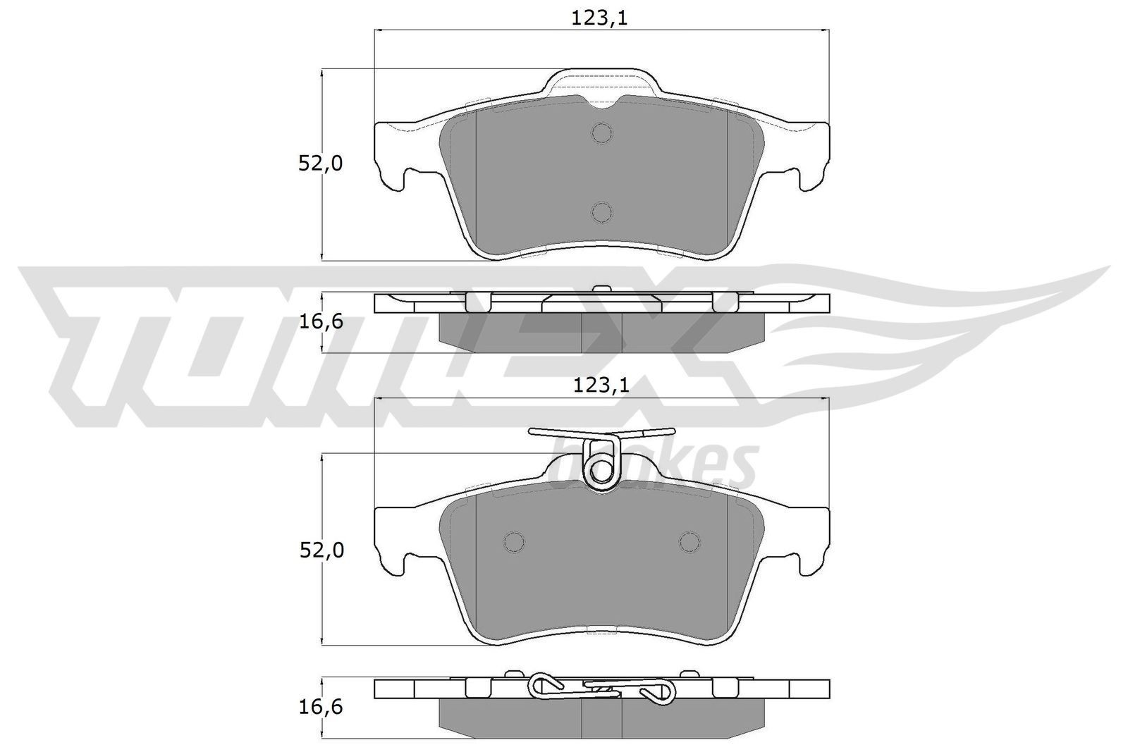 TOMEX brakes Remblokken TX 14-28 Remblokkenset CITROËN TOMEX brakes TX 14-28