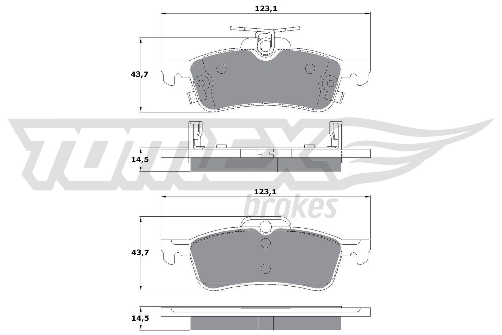 TOMEX brakes Remblokken TX 15-79 TX 15-79 TOMEX brakes Remblok Toyota goedkoop