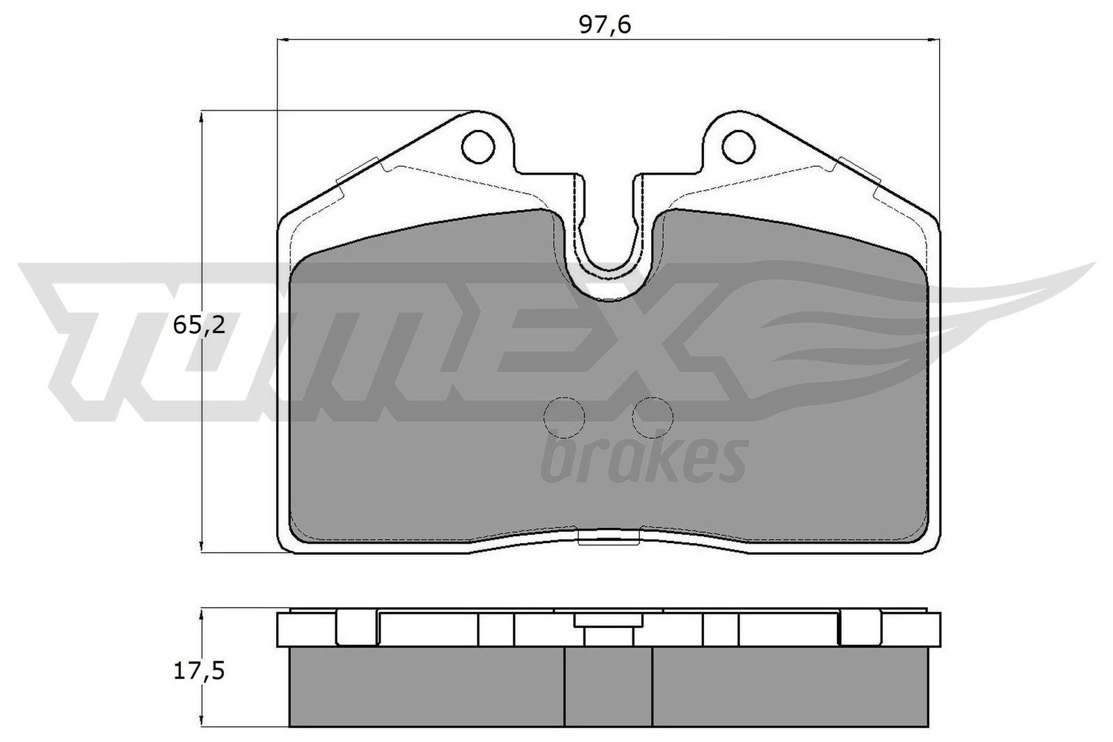 TOMEX brakes Fékbetét készlet, tárcsafék TX 18-02 Fék Porsche 911 Cabrio: Fékbetét készlet, tárcsafék TOMEX brakes TX 18-02