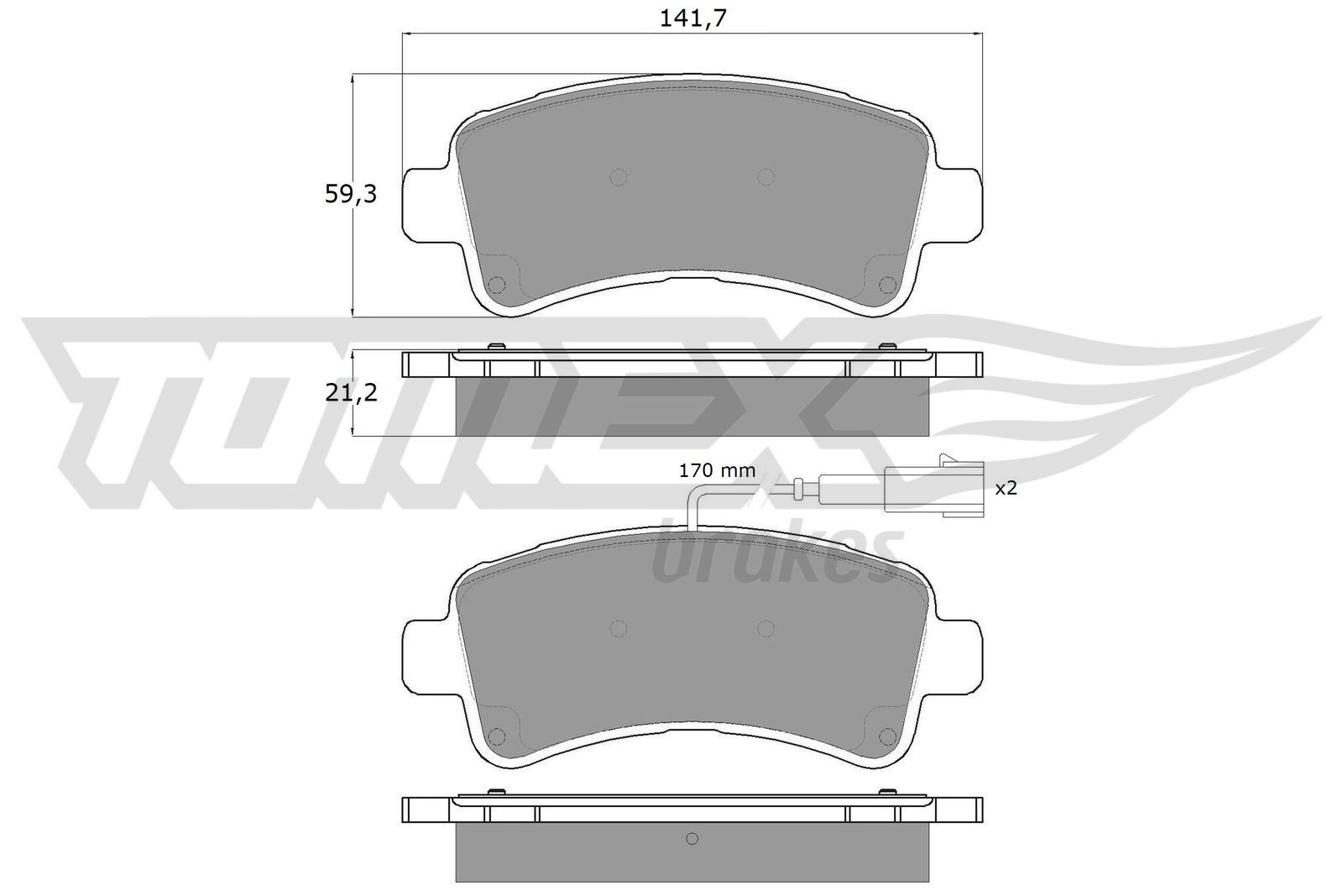 TOMEX brakes Bremseklosser TX 18-11 TX 18-11 Bremsekloss OPEL AGILA TOMEX brakes