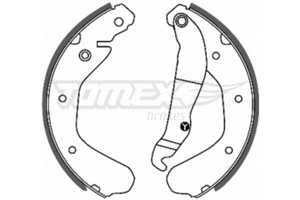 TOMEX brakes Σετ σιαγόνων φρένων TX 20-15 TOMEX brakes TX 20-15 Σιαγώνες Opel Kadett E Cabrio φθηνά