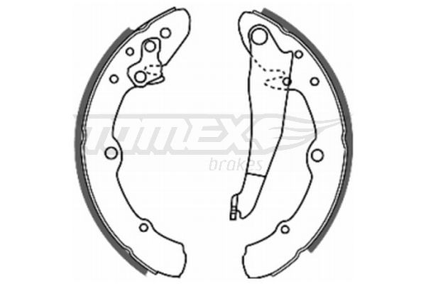 TOMEX brakes Sada brzdových čeľustí TX 20-25 TOMEX brakes TX 20-25 Sada brzdových čeľustí Audi 100 C4 lacné