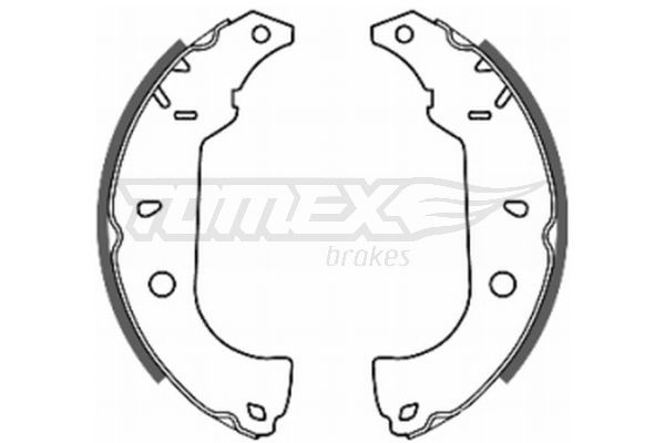 TOMEX brakes Bromsbacksats TX 20-26 TOMEX brakes TX 20-26 Bromsbackar 145 (930) original