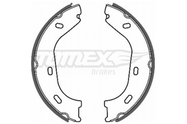 TOMEX brakes Sada brzdových čeľustí TX 20-36 Brzdový systém MERCEDES-BENZ Ponton (W120): Sada brzdových čeľustí TOMEX brakes TX 20-36