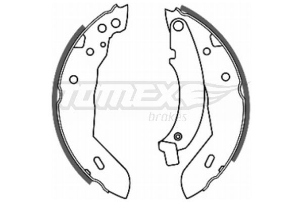 TOMEX brakes Jeu de mâchoires de frein TX 20-40 TOMEX brakes TX20-40 Mâchoires de frein Renault R21 B48 prix