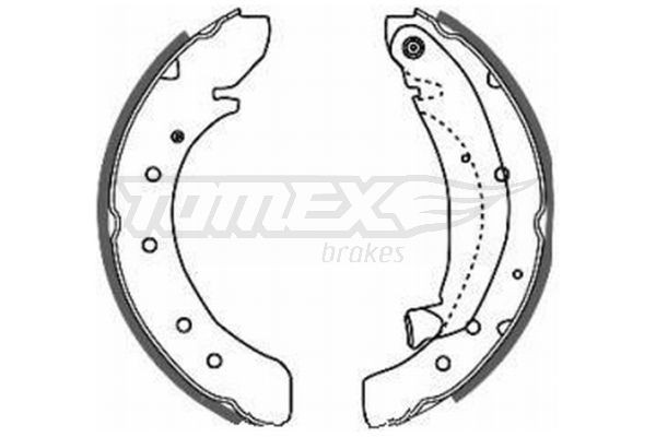 TOMEX brakes Bremsesko sett TX 20-50 Bremsesko sett Peugeot VF3V_ TX 20-50 TOMEX brakes