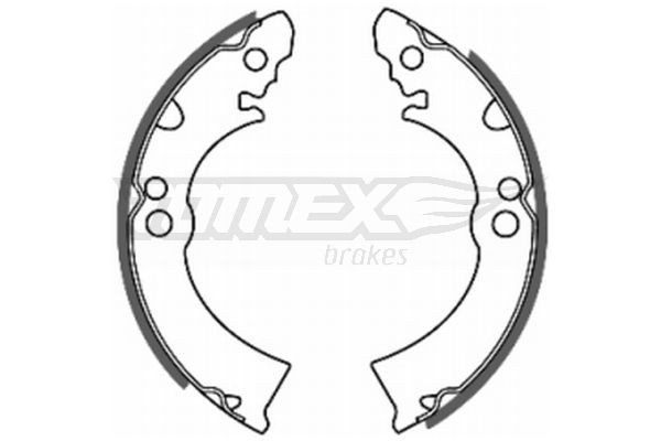 TOMEX brakes Bromsbacksats TX 20-63 Byta Bromsbackar Sunny Traveller B11 kostnad TOMEX brakes TX 20-63