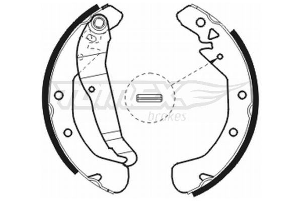 TOMEX brakes Bromsbacksats TX 20-78 TOMEX brakes TX 20-78 Bromsbackar Astra H A04 original